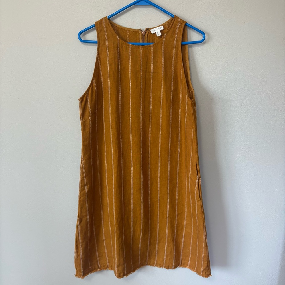 Garnet Hill Linen Sleeveless Dress 8
